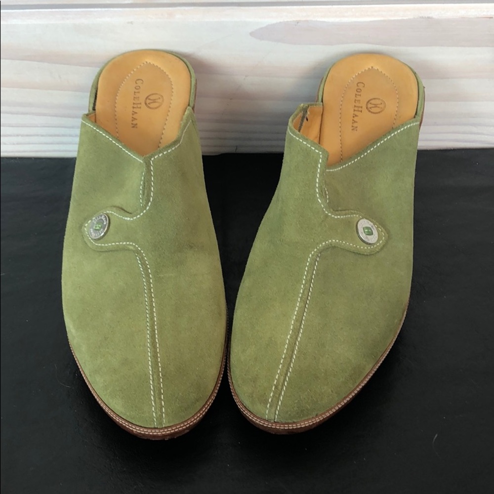 Cole Haan Green Suede Shoes